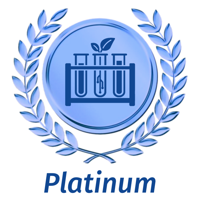Platinum sustainable lab medallion 